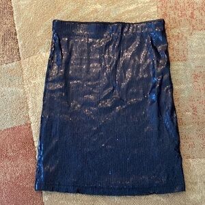 Oasis Black Sequin Bodycon Pencil Skirt